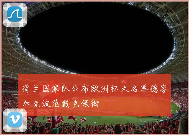 荷兰国家队公布欧洲杯大名单德容加克波范戴克领衔